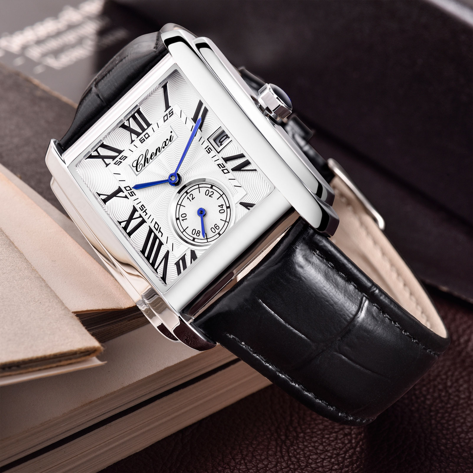 Chenxi 8216 New Fashion Boy Cl - Leather Watch Band Men recensione e prezzo