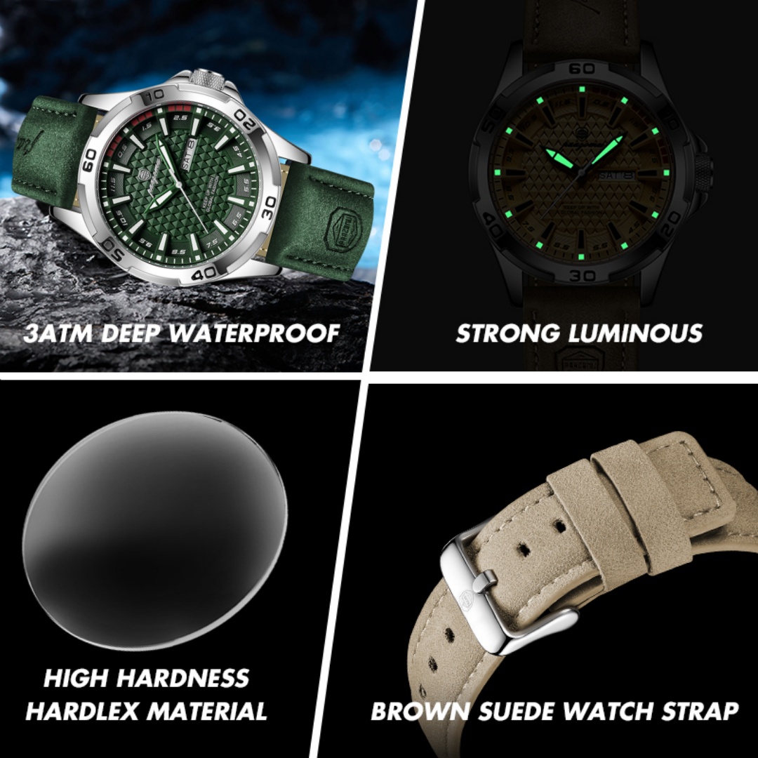 PAAZOMU Orologi di Lusso da Uo - Leather Watch Band Men recensione e prezzo