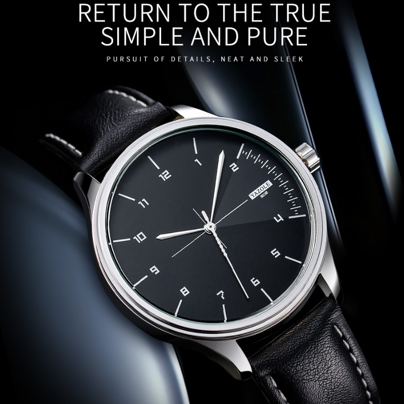 Orologi al Quarzo YAZOLE di Al - Leather Watch Band Men recensione e prezzo